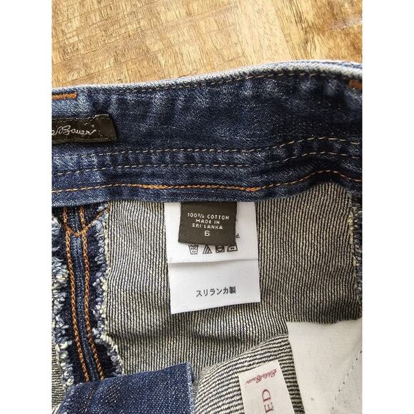 Eddie Bauer VTG Denim Maxi Skirt 6 Modest Boho Y2K Western - Picture 5 of 8